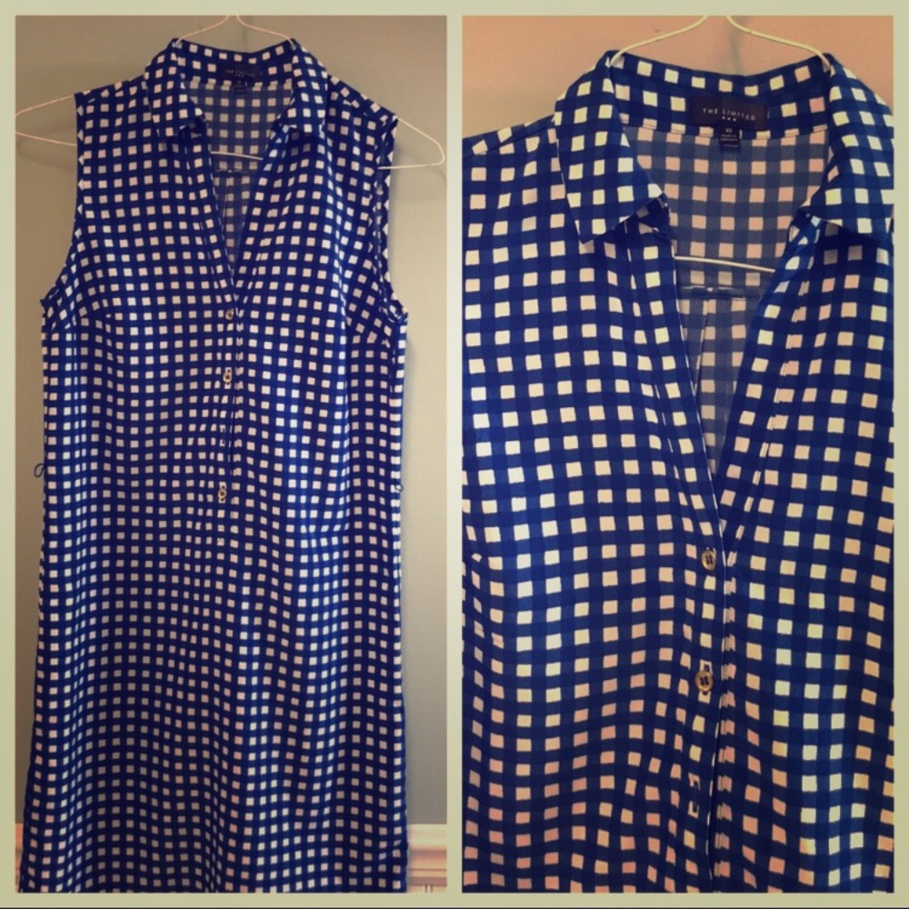 Gingham print dress